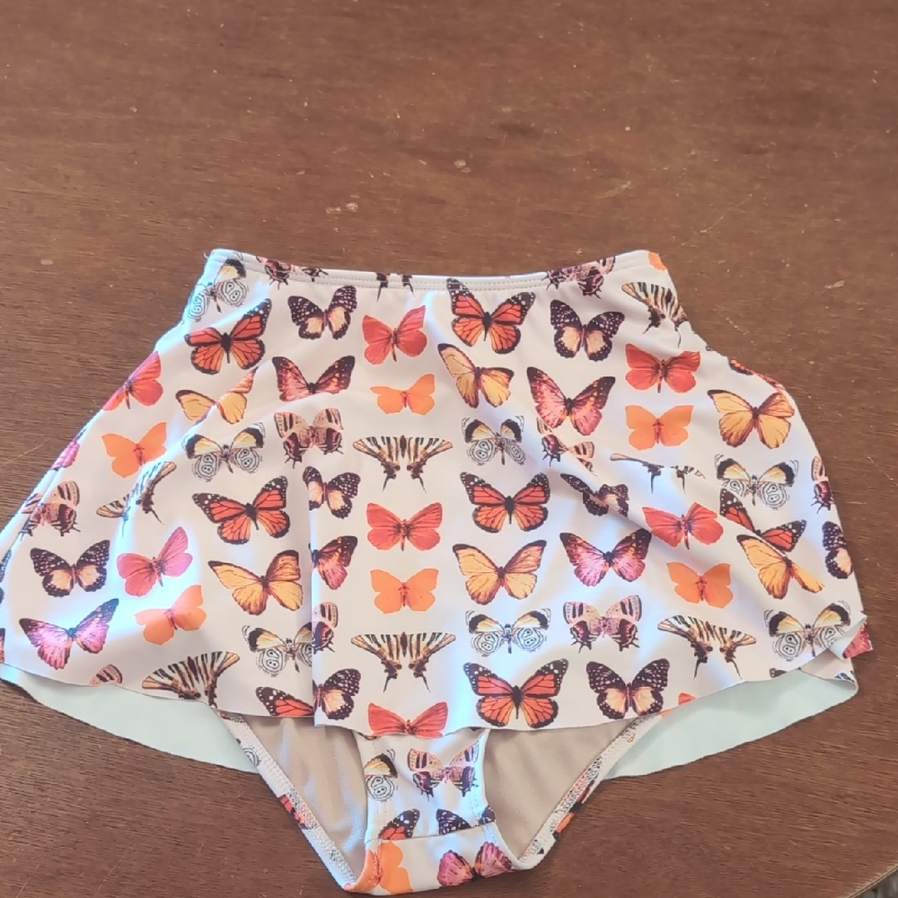 Butterfly Print Kids Skirt